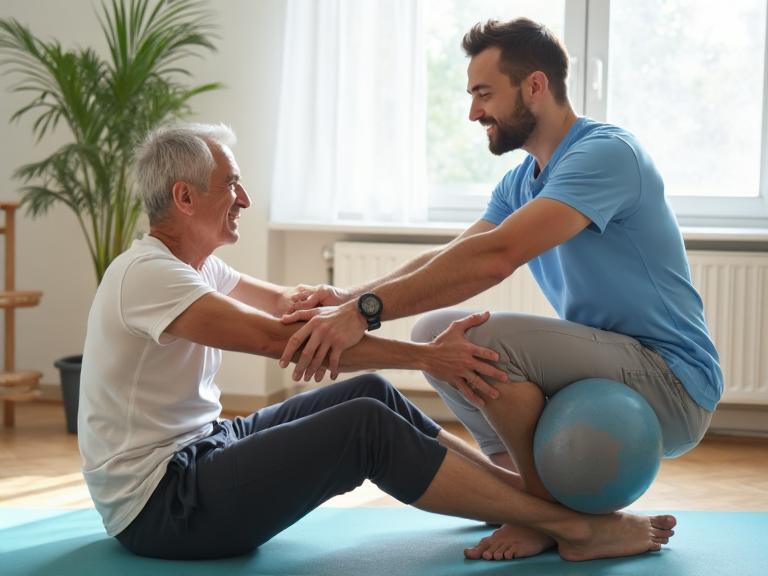 Senior enjoying meaningful daily activities with a caregiver